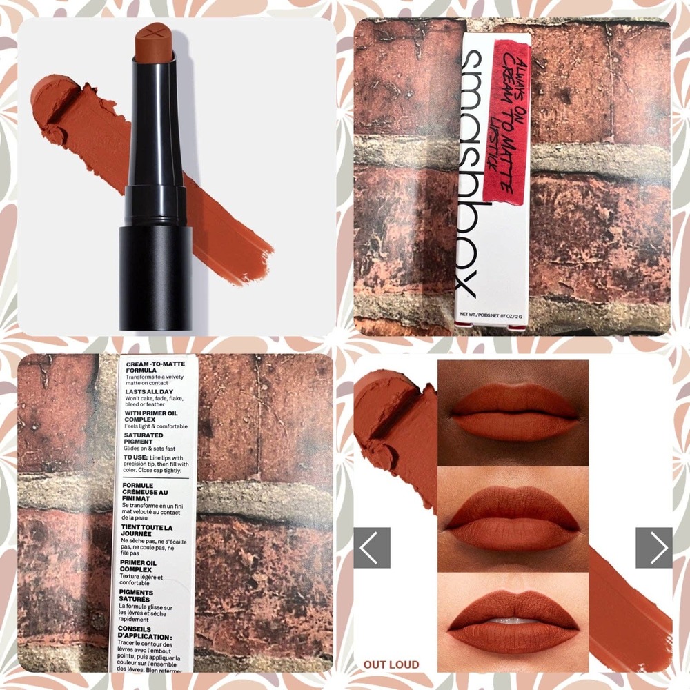 Smashbox Always on Cream to Matte Lipstick ‘Out Loud’